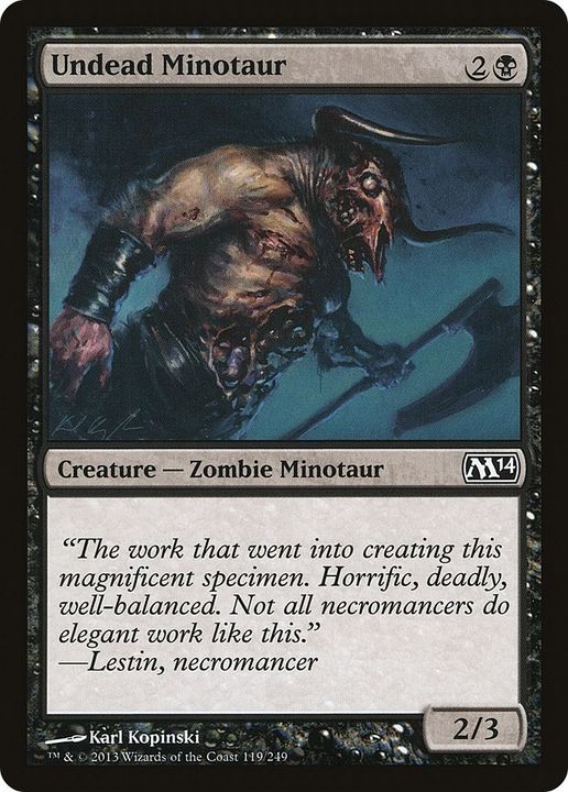 Undead Minotaur in the group Magic the Gathering / Types / Creatures / Zombie at Proxyprinters.com (34503)