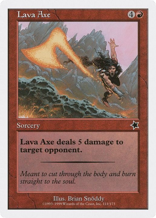 Lava Axe in the group Magic the Gathering / Types / Colors / Red at Proxyprinters.com (34509)