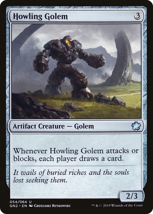 Howling Golem in the group Magic the Gathering / Sets / Game Night: Free-for-All Tokens at Proxyprinters.com (34514)