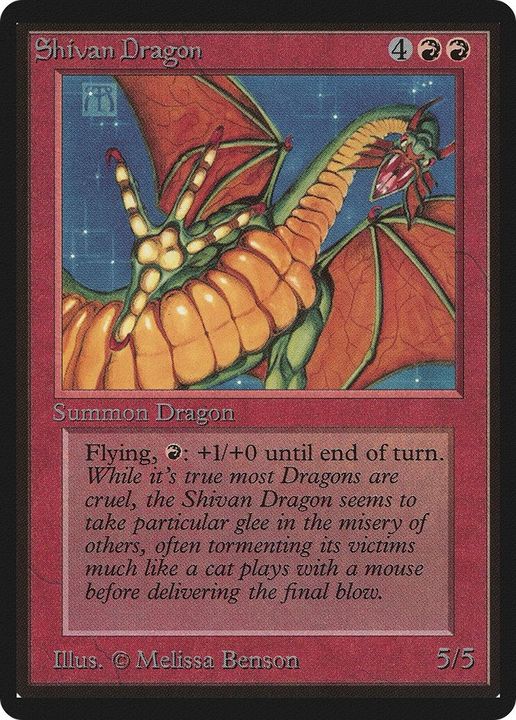 Shivan Dragon in the group Magic the Gathering / Types / Colors / Red at Proxyprinters.com (34518)