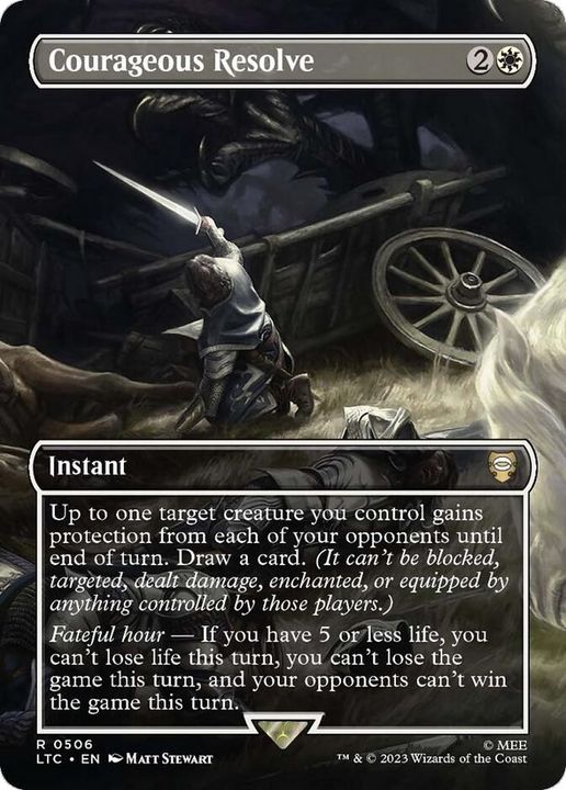 Courageous Resolve in the group Magic the Gathering / Types / Colors / White at Proxyprinters.com (34534)