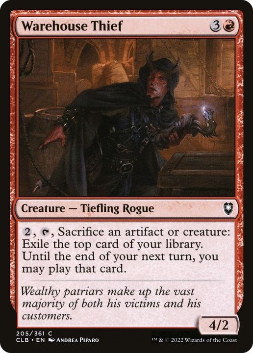 Warehouse Thief in the group Magic the Gathering / Sets / Commander Legends: Battle for Baldur's Gate at Proxyprinters.com (34554)