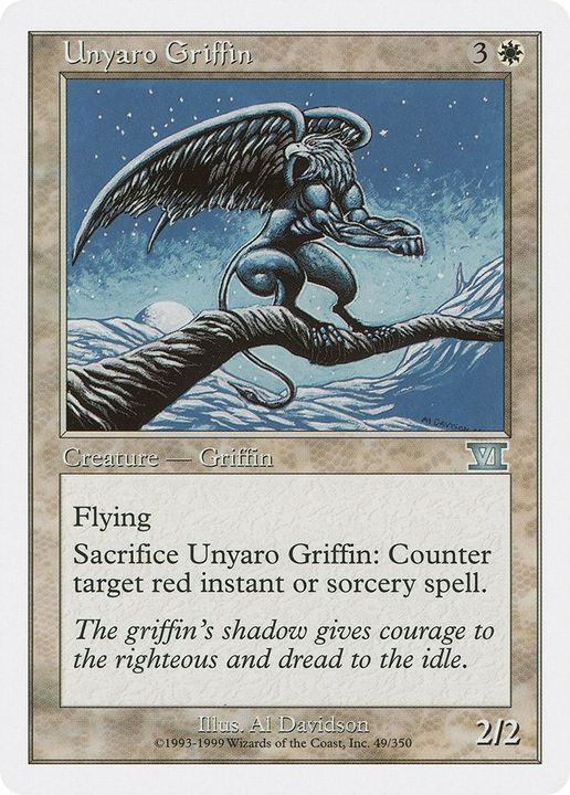 Unyaro Griffin in the group Magic the Gathering / Types / Colors / White at Proxyprinters.com (34555)