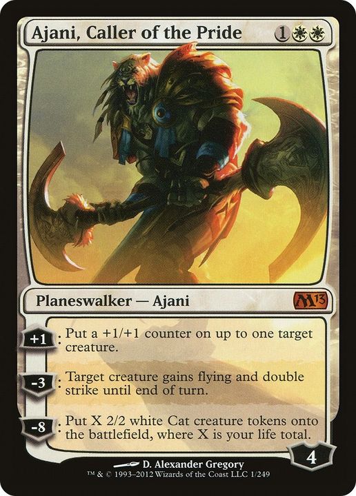 Ajani, Caller of the Pride in the group Magic the Gathering / Types / Colors / White at Proxyprinters.com (34563)