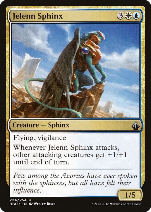 Jelenn Sphinx in the group Magic the Gathering / Types / Colors / Multicolors / U, W at Proxyprinters.com (34575)