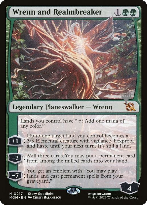 Wrenn and Realmbreaker in the group Magic the Gathering / Types / Colors / Green at Proxyprinters.com (34595)