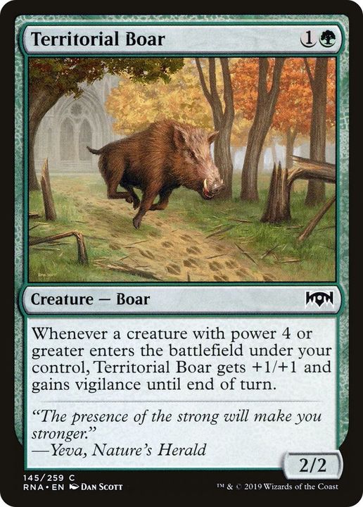 Territorial Boar in the group Magic the Gathering / Types / Colors / Green at Proxyprinters.com (34611)