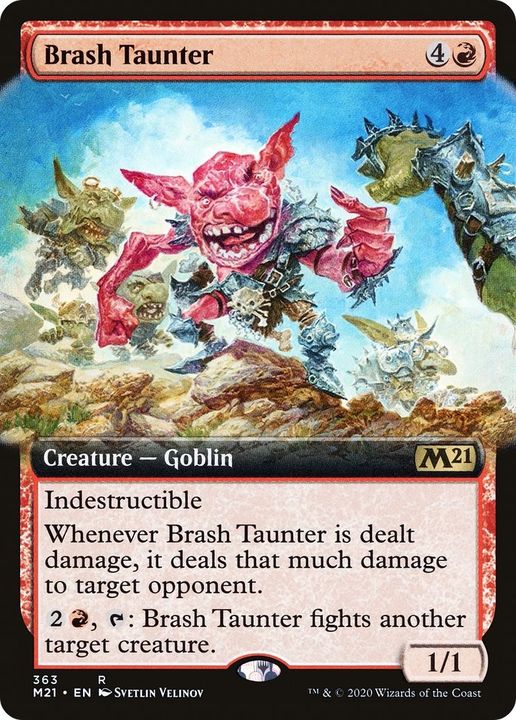 Brash Taunter in the group Magic the Gathering / Types / Creatures / Goblin at Proxyprinters.com (34617)