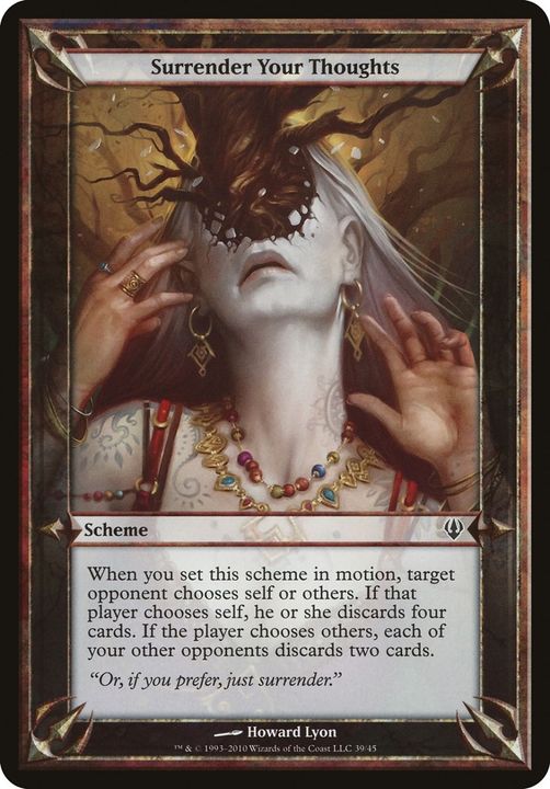 Surrender Your Thoughts in the group Magic the Gathering / Sets / Archenemy Schemes at Proxyprinters.com (34707)