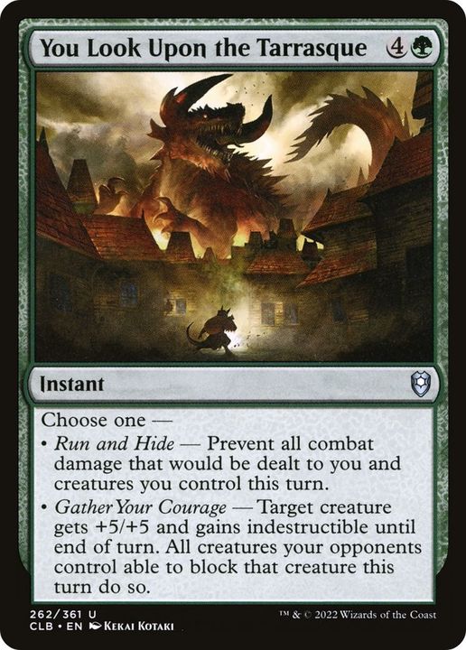 You Look Upon the Tarrasque in the group Magic the Gathering / Types / Colors / Green at Proxyprinters.com (34749)