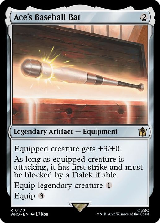 Ace's Baseball Bat in the group Magic the Gathering / Types / Artifacts / Legendary Artifact at Proxyprinters.com (34766)