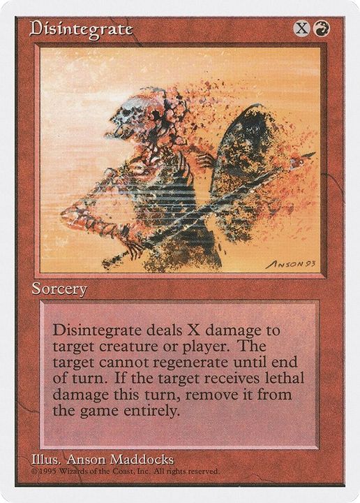 Disintegrate in the group Magic the Gathering / Types / Colors / Red at Proxyprinters.com (34836)