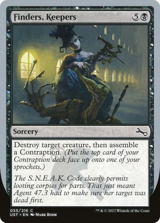 Finders, Keepers in the group Magic the Gathering / Types / Colors / Black at Proxyprinters.com (34850)