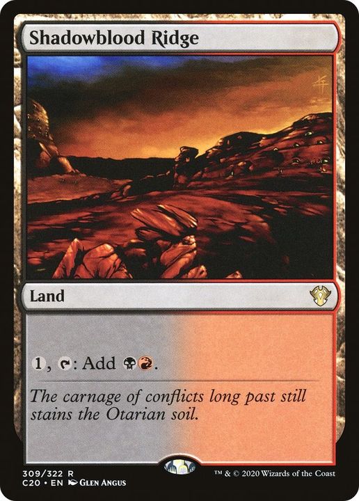 Shadowblood Ridge in the group Magic the Gathering / Sets / Commander 2020 at Proxyprinters.com (3486)