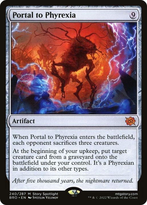 Portal to Phyrexia in the group Magic the Gathering / Types / Artifacts / Artifact at Proxyprinters.com (34880)