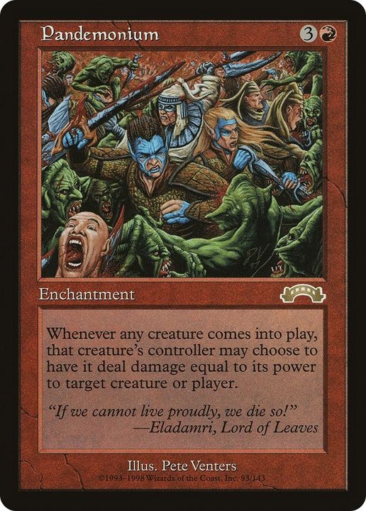 Pandemonium in the group Magic the Gathering / Types / Enchantment / Enchantment at Proxyprinters.com (34882)