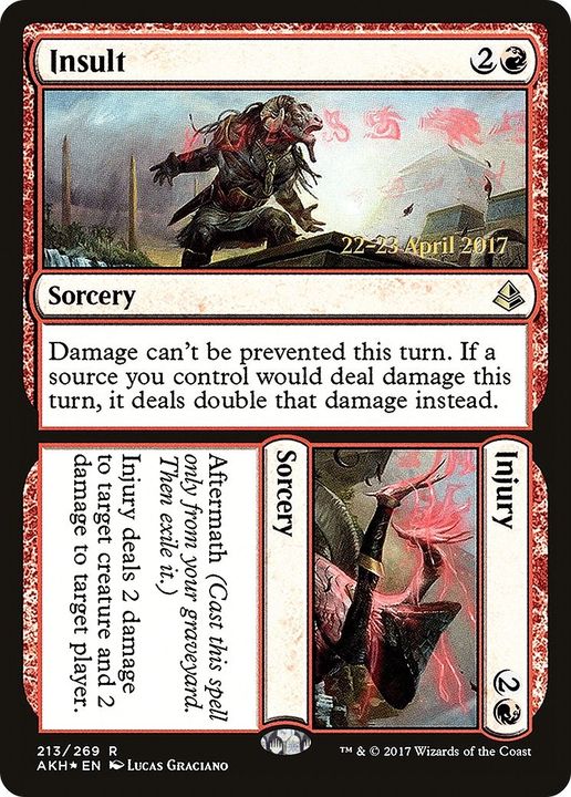 Insult // Injury in the group Magic the Gathering / Sets / Amonkhet Promos at Proxyprinters.com (34959)