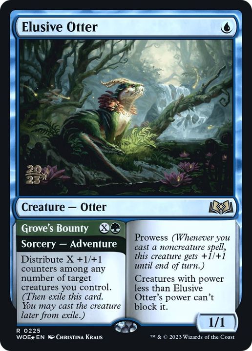 Elusive Otter // Grove's Bounty in the group Magic the Gathering / Types / Colors / Blue at Proxyprinters.com (34963)