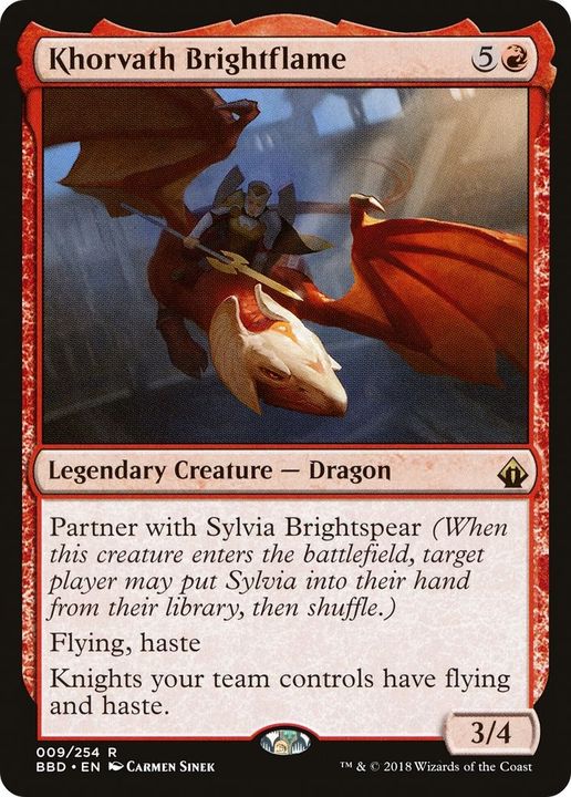 Khorvath Brightflame in the group Magic the Gathering / Types / Colors / Red at Proxyprinters.com (34974)