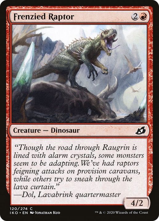 Frenzied Raptor in the group Magic the Gathering / Sets / Ikoria: Lair of Behemoths at Proxyprinters.com (35001)