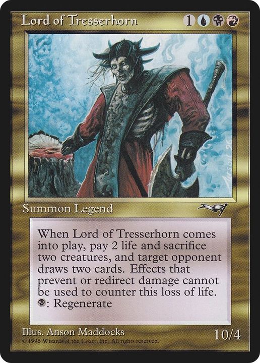 Lord of Tresserhorn in the group Magic the Gathering / Types / Colors / Multicolors / B, R, U at Proxyprinters.com (35035)