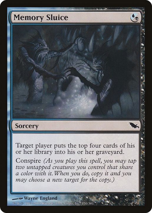 Memory Sluice in the group Magic the Gathering / Types / Colors / Multicolors / B, U at Proxyprinters.com (35049)