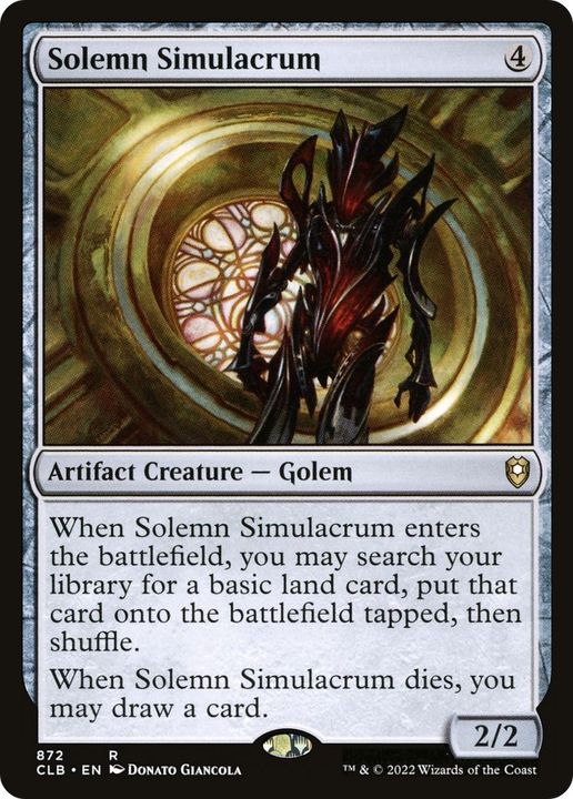 Solemn Simulacrum in the group Magic the Gathering / Types / Colors / Colorless at Proxyprinters.com (35083)