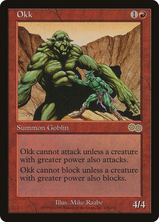 Okk in the group Magic the Gathering / Types / Creatures / Goblin at Proxyprinters.com (35086)