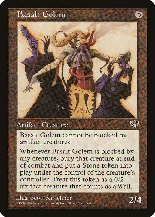 Basalt Golem in the group Magic the Gathering / Sets / Mirrodin Besieged Tokens at Proxyprinters.com (35096)