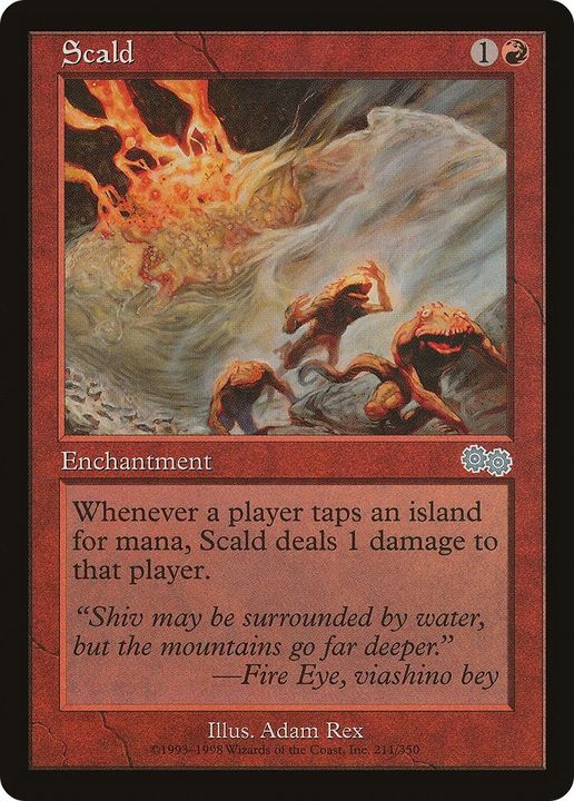 Scald in the group Magic the Gathering / Sets / Urza's Saga at Proxyprinters.com (35101)