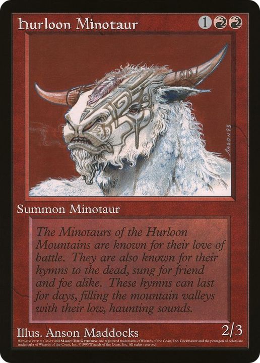 Hurloon Minotaur in the group Magic the Gathering / Types / Colors / Red at Proxyprinters.com (35122)