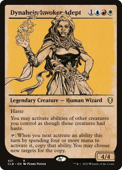 Dynaheir, Invoker Adept in the group Magic the Gathering / Types / Colors / Multicolors / R, U, W at Proxyprinters.com (3513)