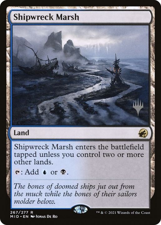 Shipwreck Marsh in the group Magic the Gathering / Sets / Innistrad: Midnight Hunt Promos at Proxyprinters.com (35163)