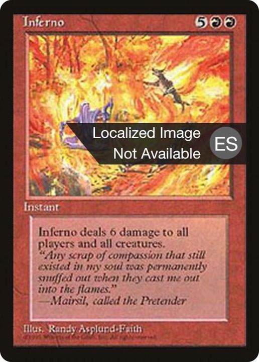 Inferno in the group Magic the Gathering / Sets / Fourth Edition Foreign Black Border at Proxyprinters.com (35189)