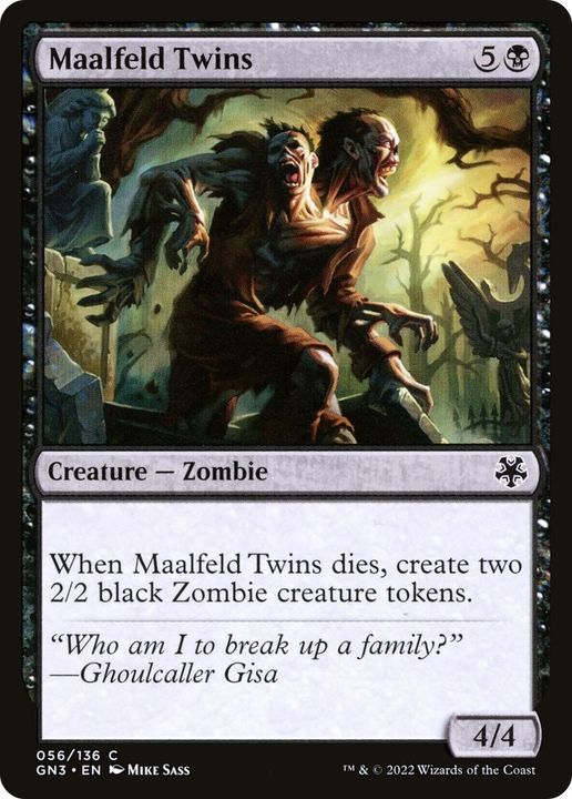 Maalfeld Twins in the group Magic the Gathering / Types / Creatures / Zombie at Proxyprinters.com (35198)