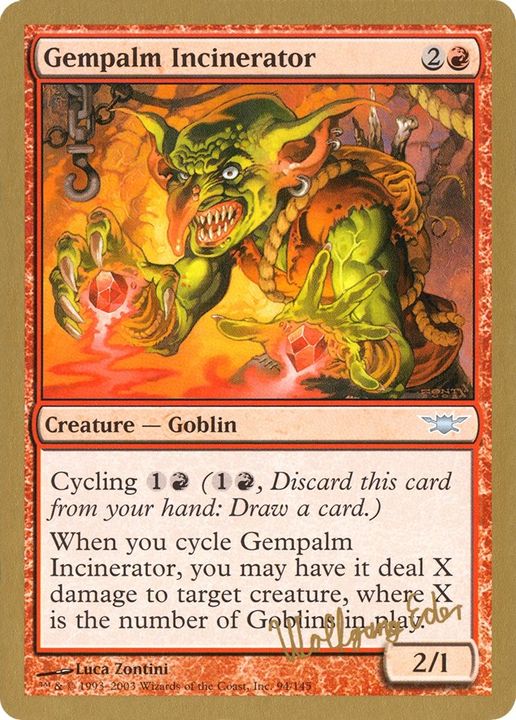 Gempalm Incinerator in the group Magic the Gathering / Types / Creatures / Goblin at Proxyprinters.com (35211)