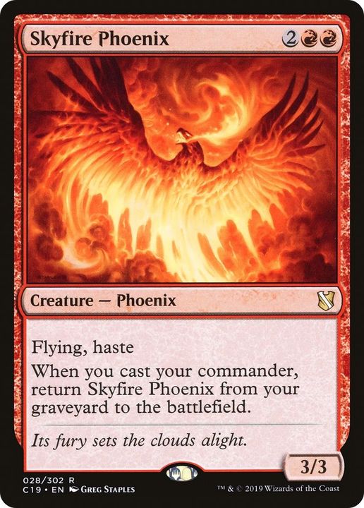 Skyfire Phoenix in the group Magic the Gathering / Types / Colors / Red at Proxyprinters.com (35223)