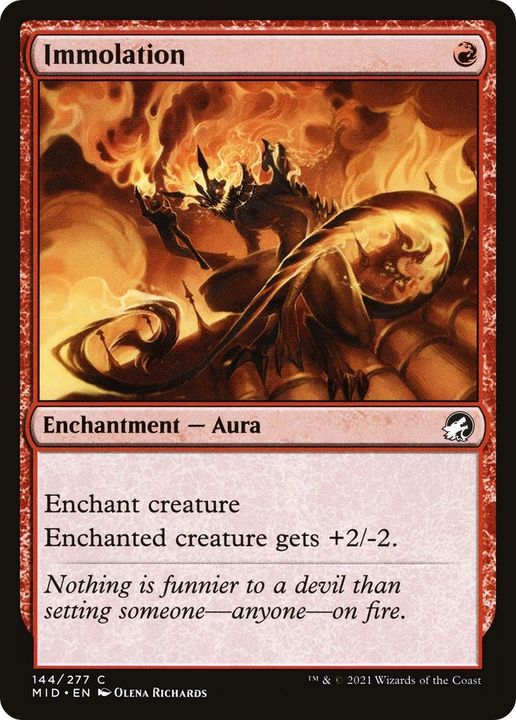 Immolation in the group Magic the Gathering / Types / Colors / Red at Proxyprinters.com (35245)