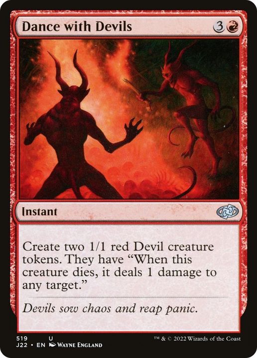 Dance with Devils in the group Magic the Gathering / Types / Colors / Red at Proxyprinters.com (35249)