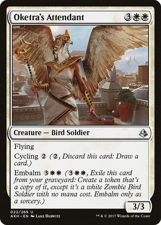 Oketra's Attendant in the group Magic the Gathering / Types / Colors / White at Proxyprinters.com (35259)