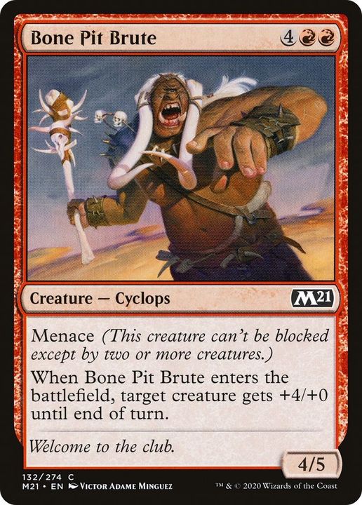 Bone Pit Brute in the group Magic the Gathering / Sets / Core Set 2021 at Proxyprinters.com (35260)