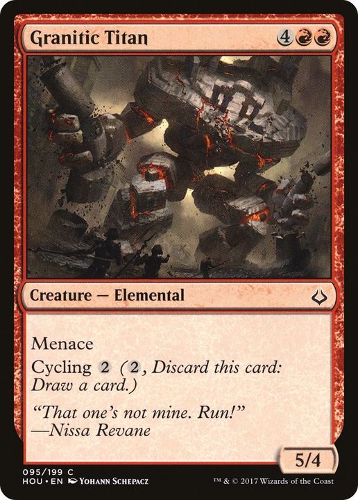 Granitic Titan in the group Magic the Gathering / Types / Colors / Red at Proxyprinters.com (35267)