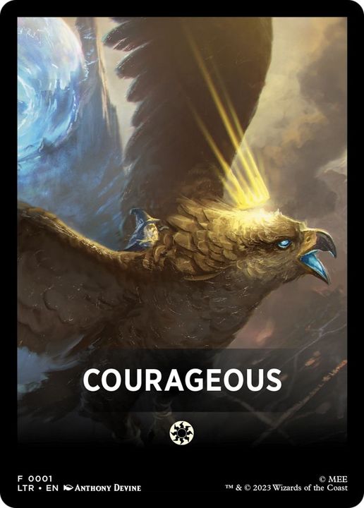 Courageous in the group Magic the Gathering / Sets / Tales of Middle-earth Front Cards at Proxyprinters.com (35277)