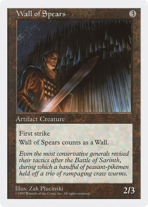 Wall of Spears in the group Magic the Gathering / Sets / Fifth Edition at Proxyprinters.com (35308)