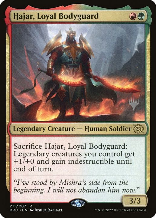 Hajar, Loyal Bodyguard in the group Magic the Gathering / Types / Colors / Multicolors / G, R at Proxyprinters.com (35316)