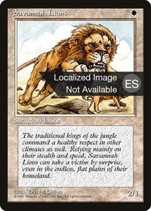 Savannah Lions in the group Magic the Gathering / Types / Colors / White at Proxyprinters.com (35367)