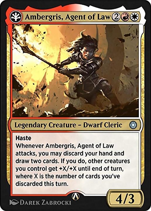 Ambergris, Agent of Law in the group Magic the Gathering / Types / Colors / Multicolors / R, W at Proxyprinters.com (35419)