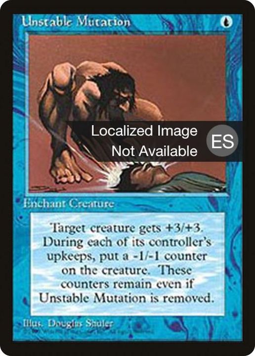 Unstable Mutation in the group Magic the Gathering / Types / Colors / Blue at Proxyprinters.com (35448)