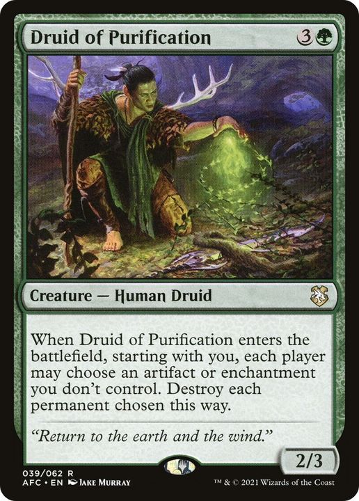 Druid of Purification in the group Magic the Gathering / Sets / Forgotten Realms Commander at Proxyprinters.com (3545)