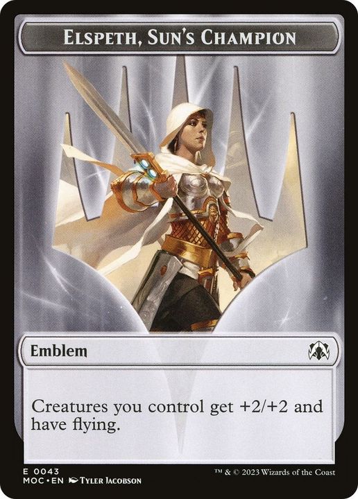 Elspeth, Sun's Champion Emblem in the group Magic the Gathering / Types / Colors / Colorless at Proxyprinters.com (35474)